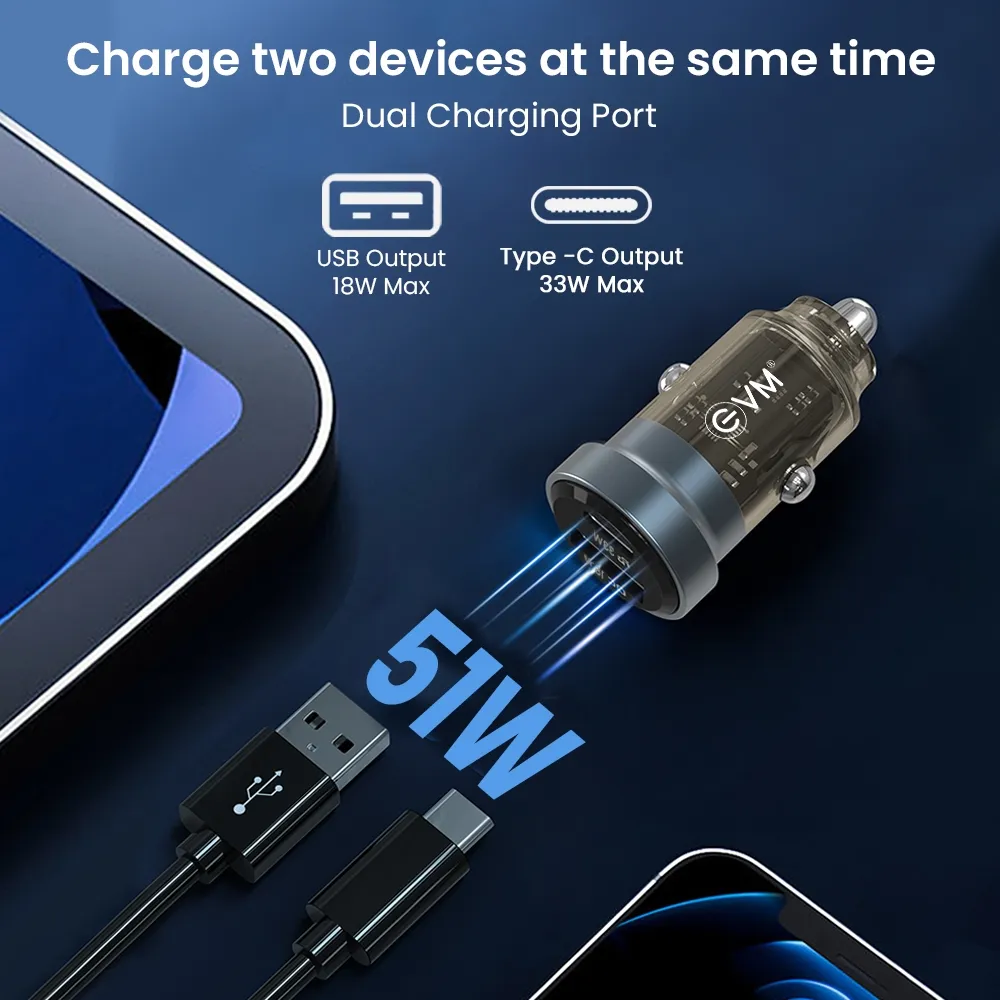 EVM Car Charger EnPlug 51w view 3